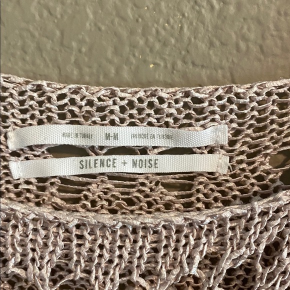 Urban outfitter silence+ noise, Nora Nora sparkly open net sweater M - Picture 7 of 8